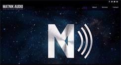 Desktop Screenshot of matnikaudio.com