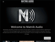 Tablet Screenshot of matnikaudio.com